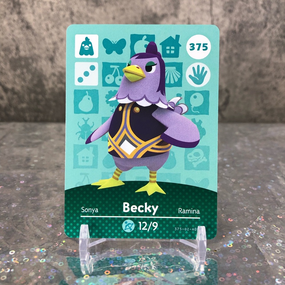 Becky #375 Animal Crossing Amiibo Card